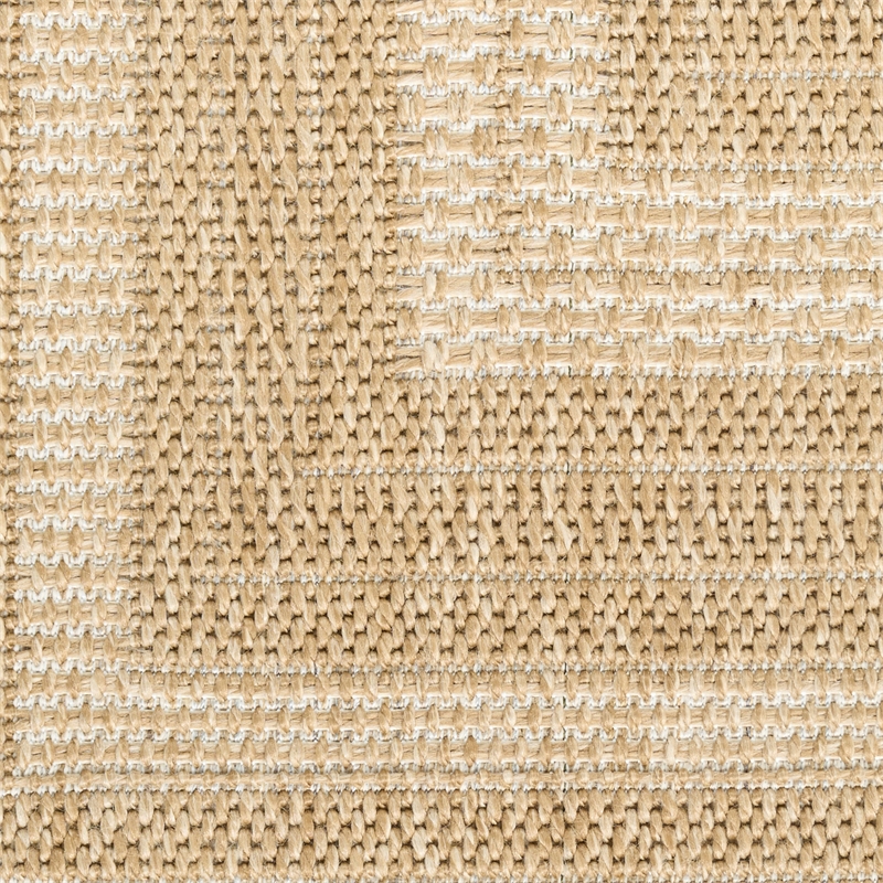 Nourison Home Tulum 10' Runner Fabric Taupe Ivory Area Rug
