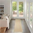 Nourison Home Tulum 10' Runner Fabric Taupe Ivory Area Rug