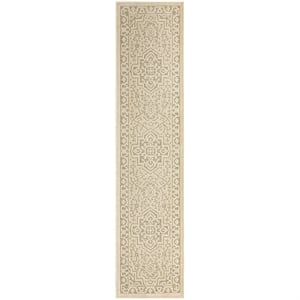 Nourison Home Tulum 10' Runner Fabric Taupe Olive Area Rug