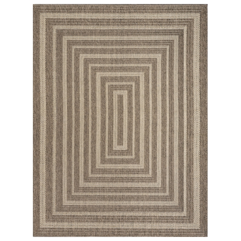 Nourison Home Tulum 10' x 14' Fabric Brown Area Rug