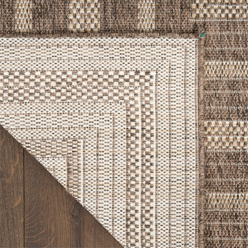 Nourison Home Tulum 10' x 14' Fabric Brown Area Rug