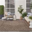 Nourison Home Tulum 10' x 14' Fabric Brown Area Rug