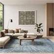 Nourison Home Ambiance 8' x 10' Polyester Blue Silver Area Rug