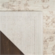 Nourison Home Outlines 10' Runner Polyester Ivory Area Rug