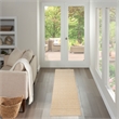 Nourison Home Tulum 10' Runner Fabric Taupe Area Rug