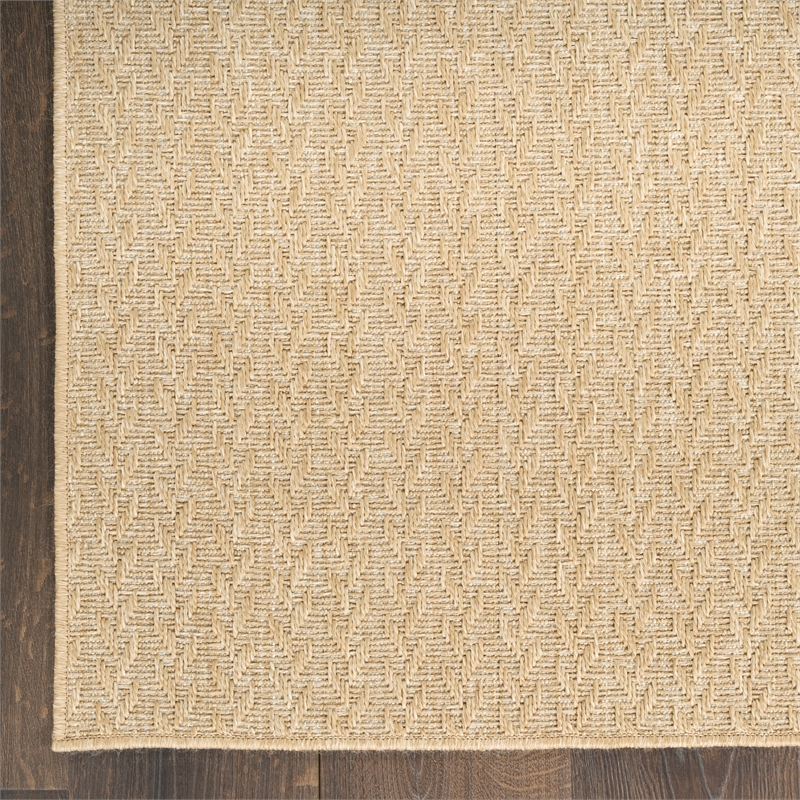 Nourison Home Tulum 10' Runner Fabric Taupe Area Rug