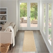 Nourison Home Tulum 10' Runner Fabric Taupe Area Rug