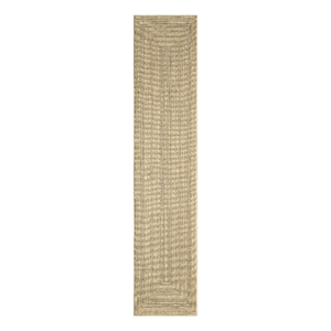 Nourison Home Tulum 10' Runner Fabric Taupe Grey Area Rug