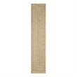 Nourison Home Tulum 10' Runner Fabric Taupe Grey Area Rug