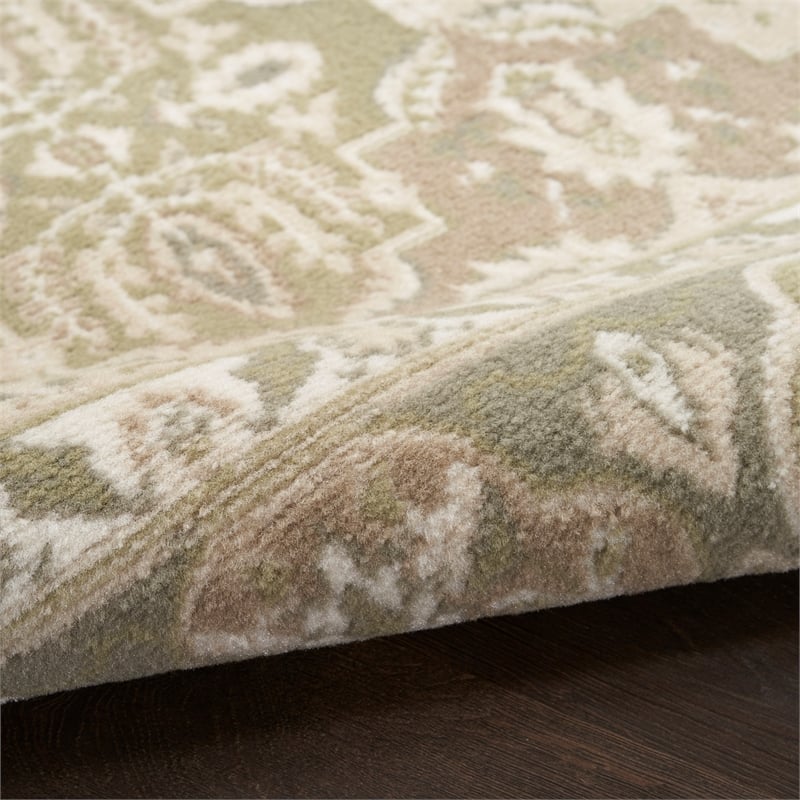 Nourison Home Grafix 6' x 9' Fabric Green Area Rug