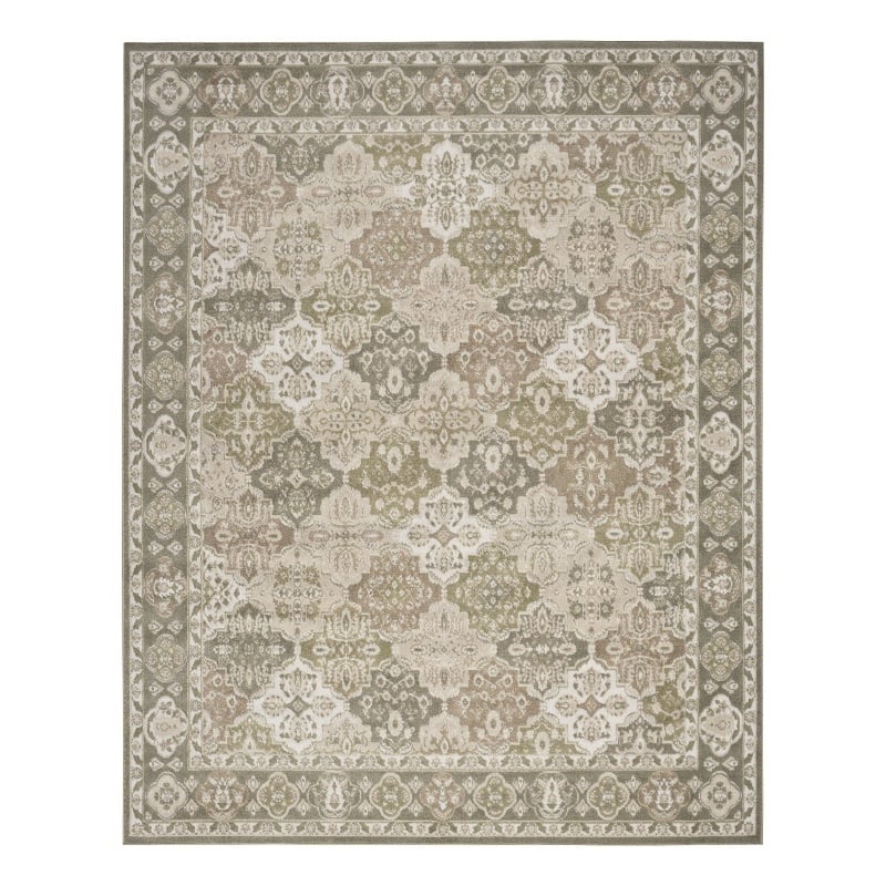 Nourison Home Grafix 6' x 9' Fabric Green Area Rug