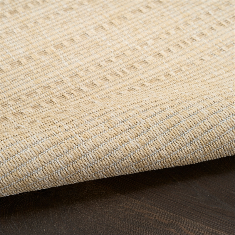 Nourison Home Tulum 10' Runner Fabric Cream Area Rug