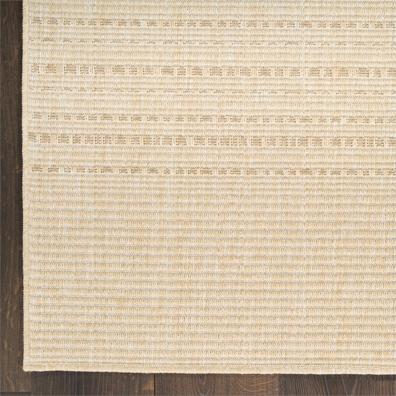 Nourison Home Tulum 10' Runner Fabric Cream Area Rug