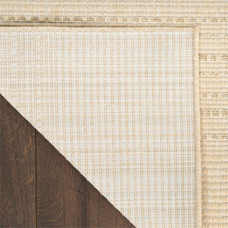 Nourison Home Tulum 10' Runner Fabric Cream Area Rug