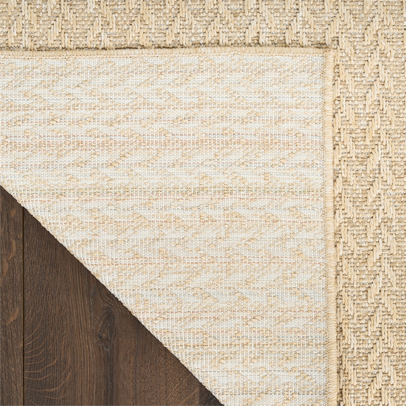 Nourison Home Tulum 10' Runner Fabric Cream Area Rug
