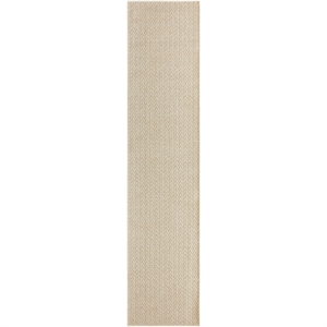 Nourison Home Tulum 10' Runner Fabric Cream Area Rug