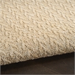 Nourison Home Tulum 10' Runner Fabric Cream Area Rug