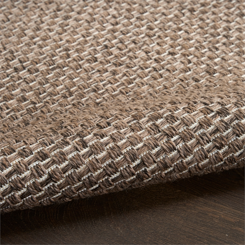 Nourison Home Tulum 10' Runner Fabric Brown Area Rug