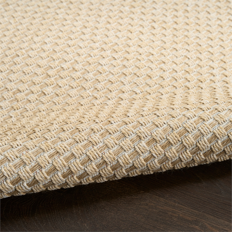 Nourison Home Tulum 2' x 3' Fabric Cream Area Rug