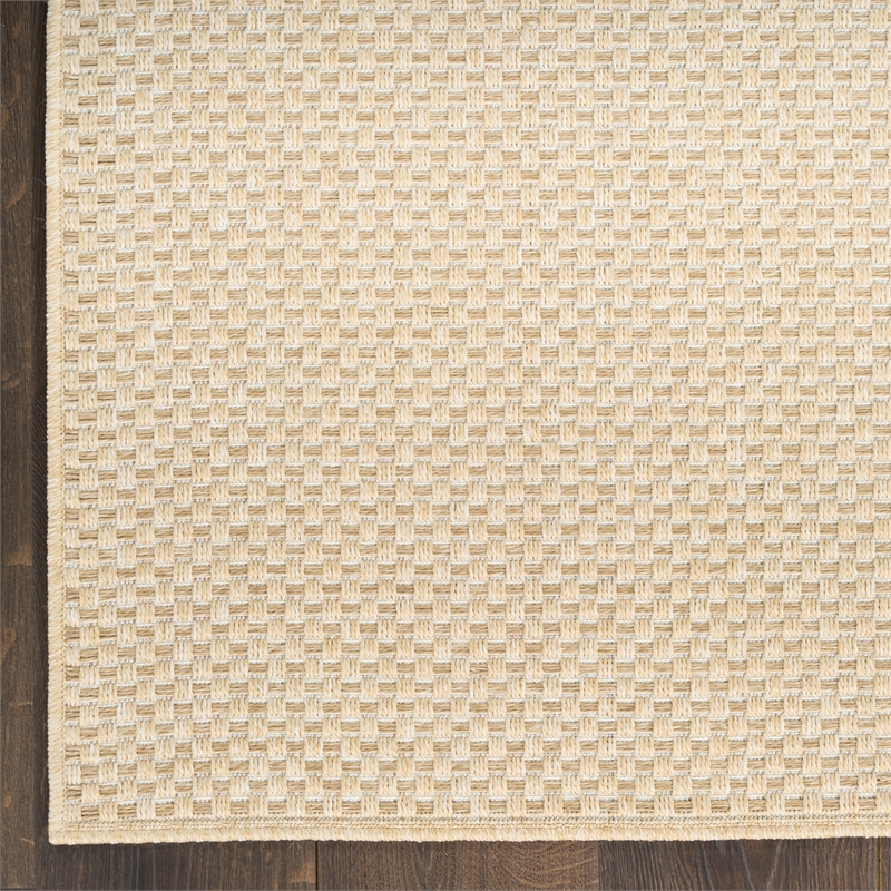 Nourison Home Tulum 10' Runner Fabric Cream Area Rug