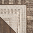 Nourison Home Tulum 10' Runner Fabric Brown Area Rug