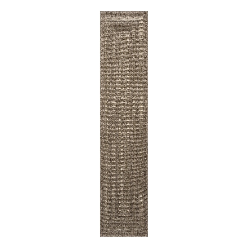 Nourison Home Tulum 10' Runner Fabric Brown Area Rug