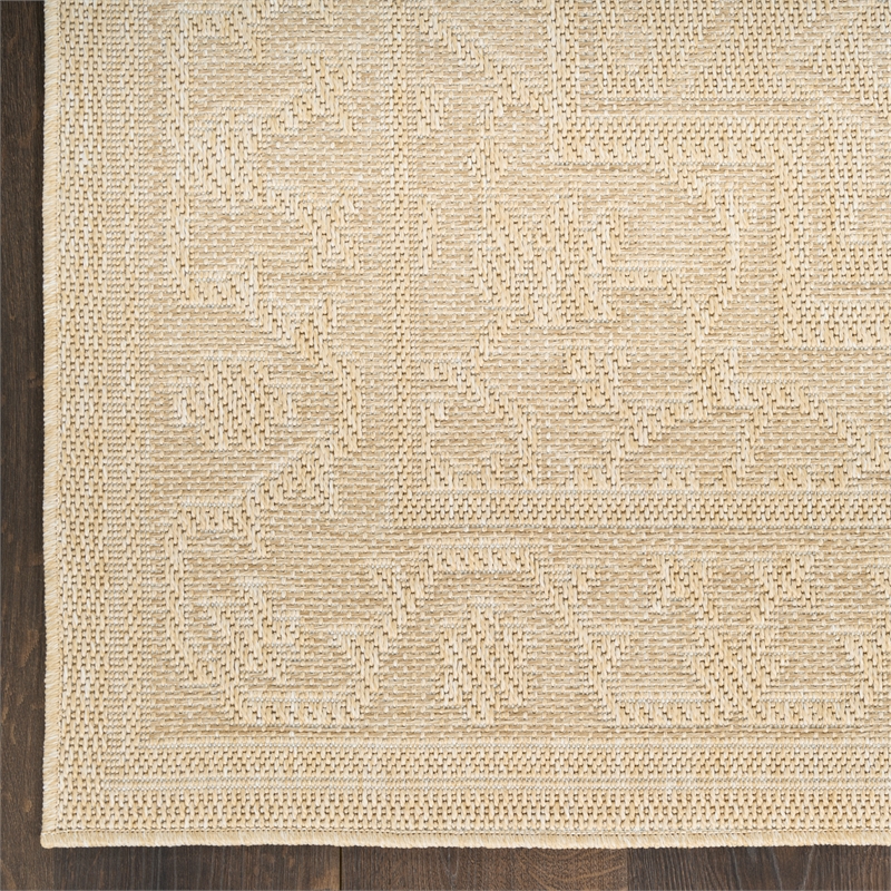 Nourison Home Tulum 10' Runner Fabric Cream Area Rug