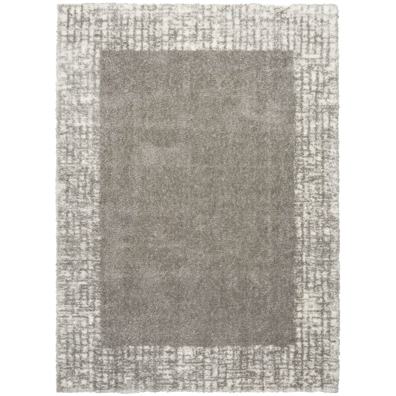 Nourison Home Pacific Shag 5' x 7' Polyester Grey Area Rug