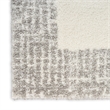 Nourison Home Pacific Shag 8' x 10' Polyester Polyester Ivory Grey Area Rug