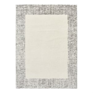 Nourison Home Pacific Shag 8' x 10' Polyester Polyester Ivory Grey Area Rug