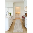 Nourison Home Outlines 12' Runner Polyester Ivory Grey Area Rug