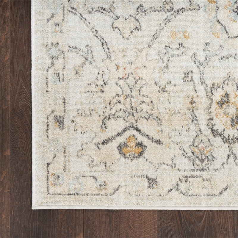 Nourison Home Oushak Home 6' x 9' Fabric Grey Area Rug