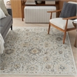 Nourison Home Oushak Home 6' x 9' Fabric Grey Area Rug