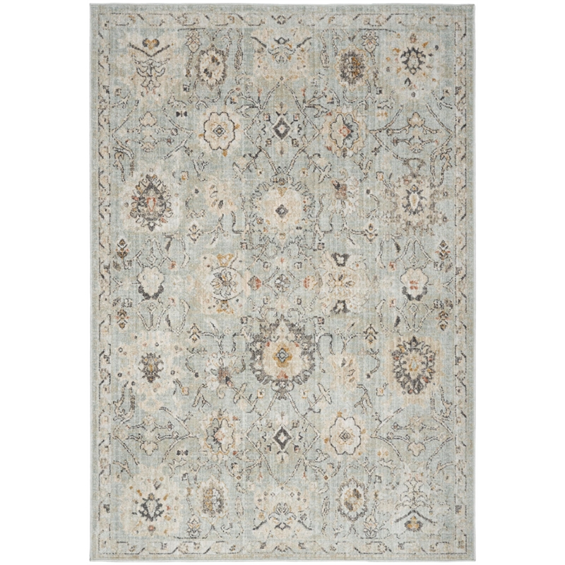 Nourison Home Oushak Home 6' x 9' Fabric Mint Area Rug