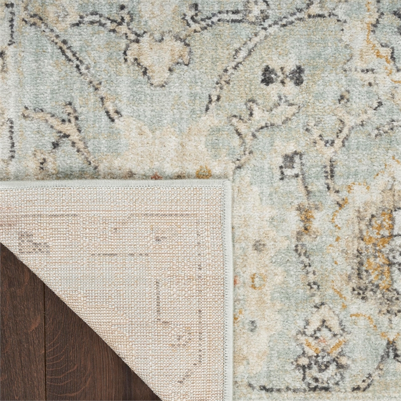 Nourison Home Oushak Home 6' x 9' Fabric Mint Area Rug