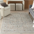 Nourison Home Oushak Home 6' x 9' Fabric Light Grey Area Rug