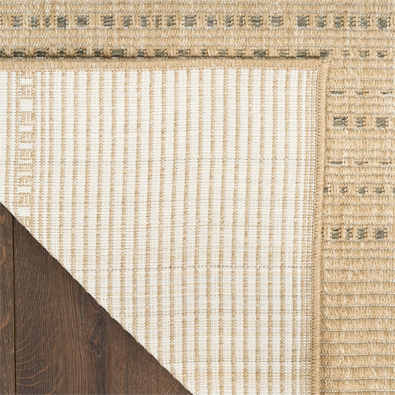 Nourison Home Tulum 10' x 14' Fabric Taupe Area Rug