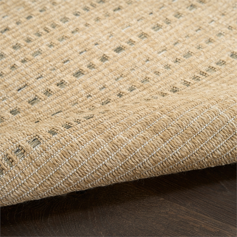 Nourison Home Tulum 10' x 14' Fabric Taupe Area Rug