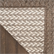 Nourison Home Tulum 10' Runner Fabric Brown Area Rug