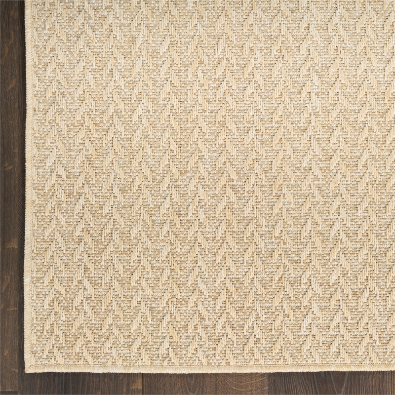Nourison Home Tulum 10' x 14' Fabric Cream Area Rug