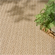 Nourison Home Tulum 10' x 14' Fabric Taupe Area Rug