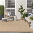 Nourison Home Tulum 10' x 14' Fabric Taupe Area Rug