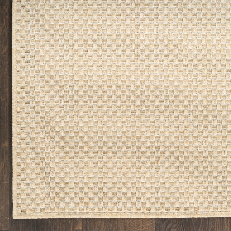 Nourison Home Tulum 10' x 14' Fabric Cream Area Rug