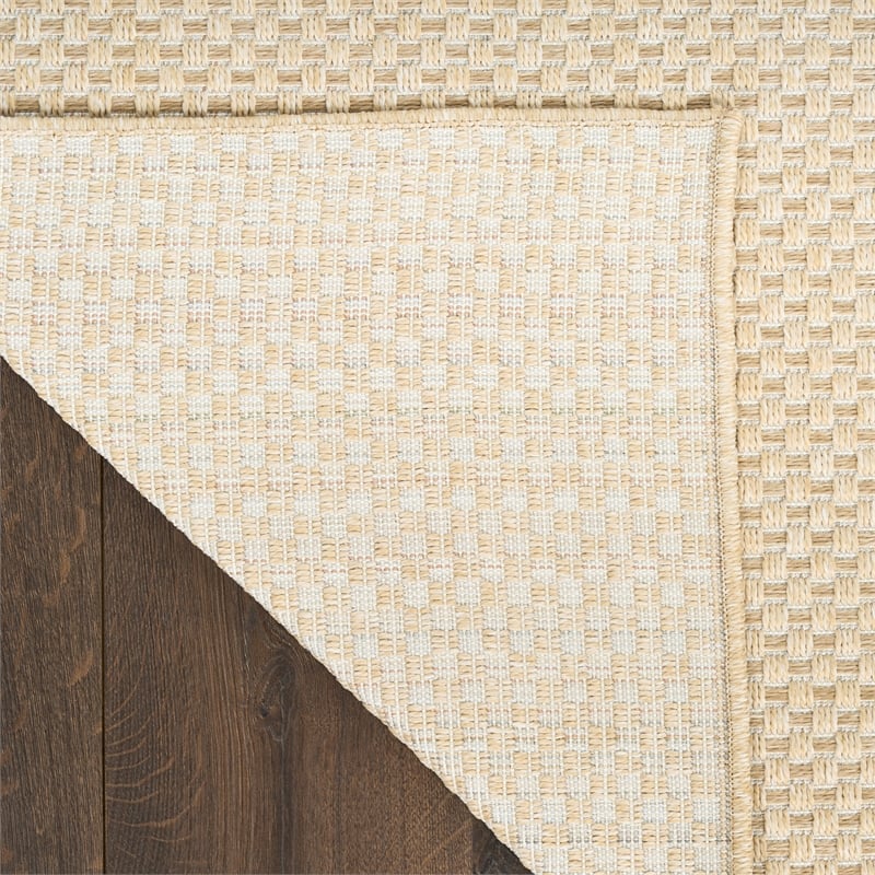 Nourison Home Tulum 10' x 14' Fabric Cream Area Rug