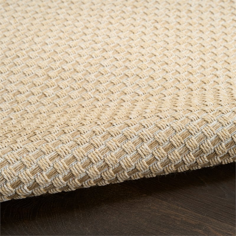 Nourison Home Tulum 10' x 14' Fabric Cream Area Rug