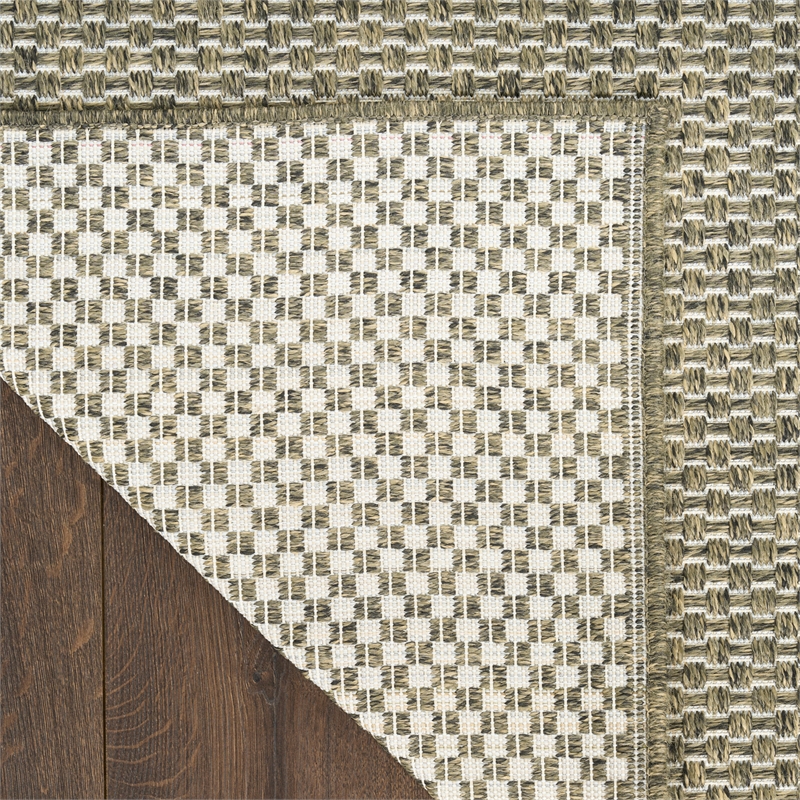 Nourison Home Tulum 10' x 14' Fabric Olive Area Rug