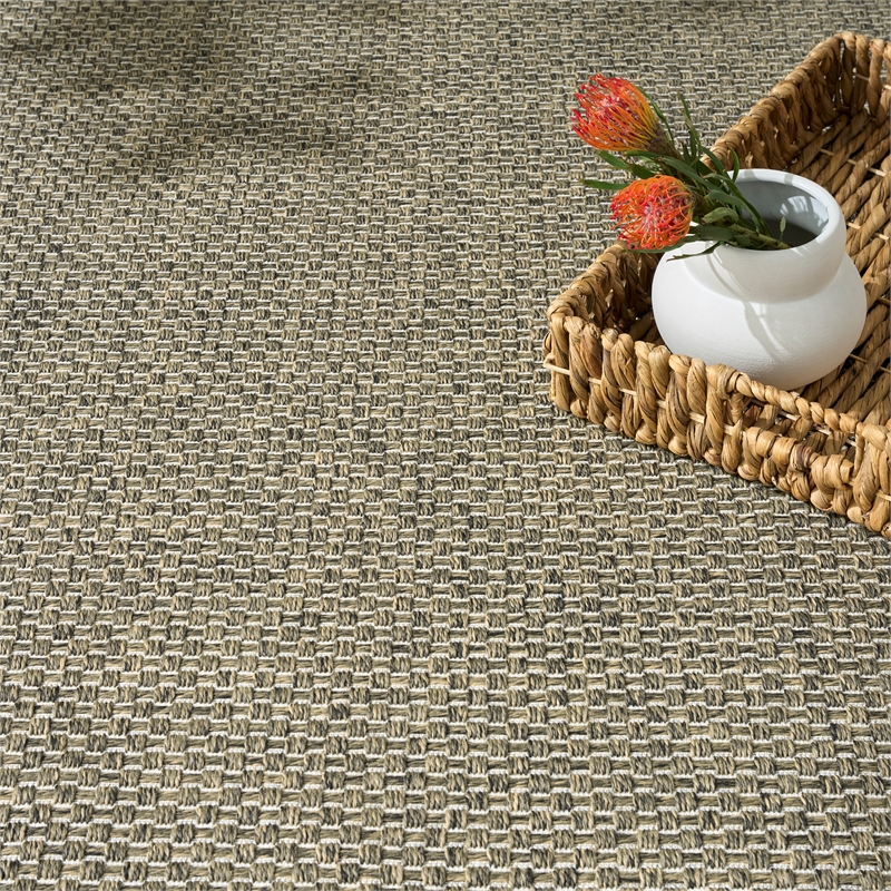 Nourison Home Tulum 10' x 14' Fabric Olive Area Rug