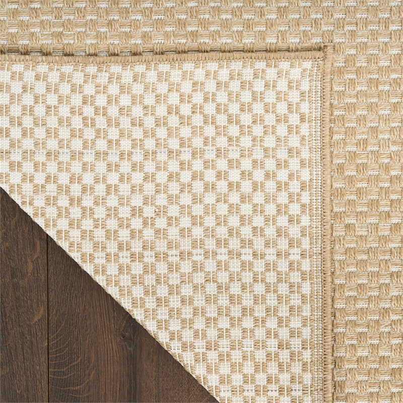 Nourison Home Tulum 10' x 14' Fabric Taupe Area Rug