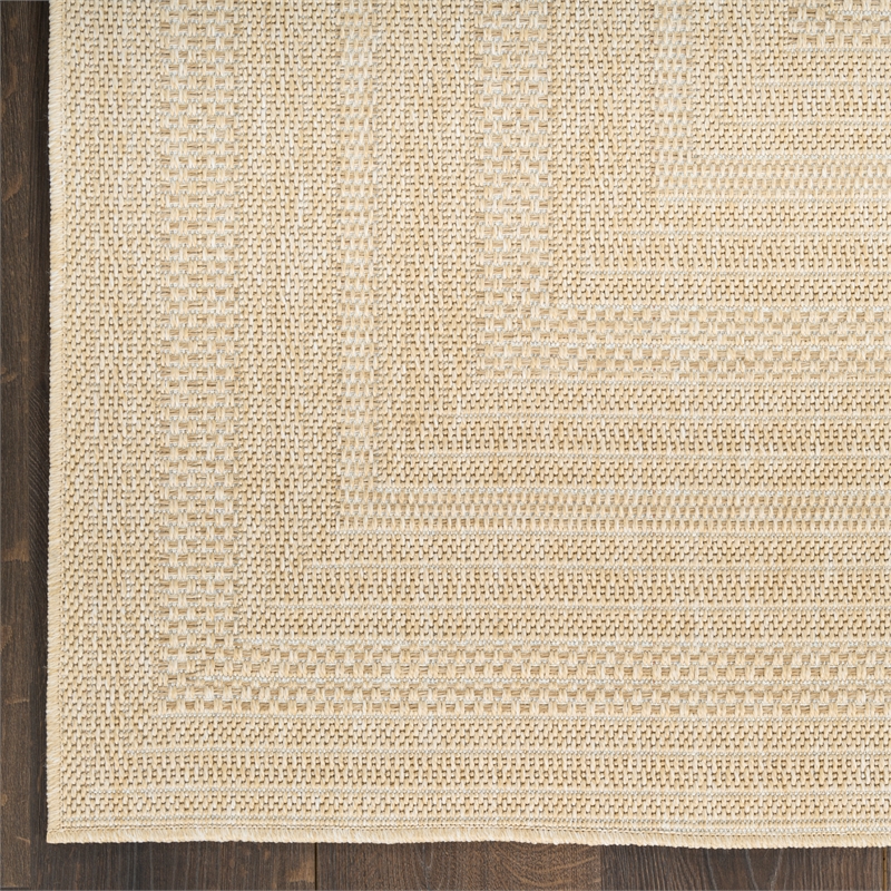 Nourison Home Tulum 10' x 14' Fabric Cream Area Rug