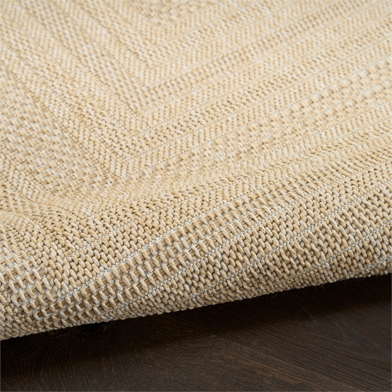Nourison Home Tulum 10' x 14' Fabric Cream Area Rug